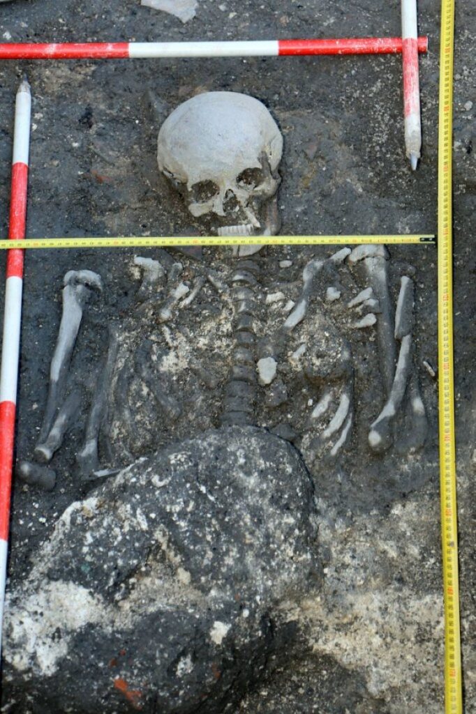 Пронађени женски скелет у Смедеревској тврђави 2021. године.