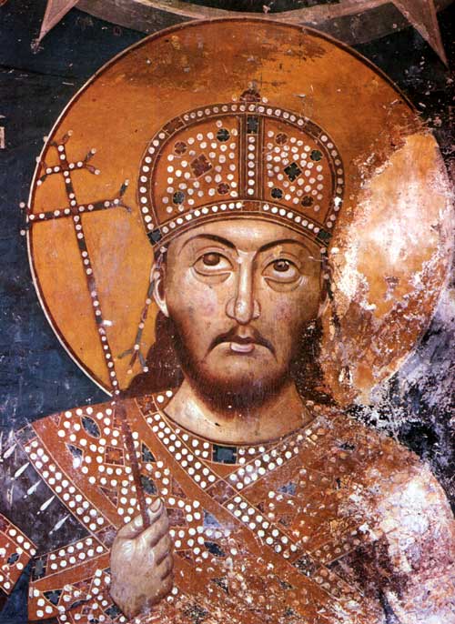 Цар Душан, Манастир Лесново. Фотографија је преузета са Википедије.