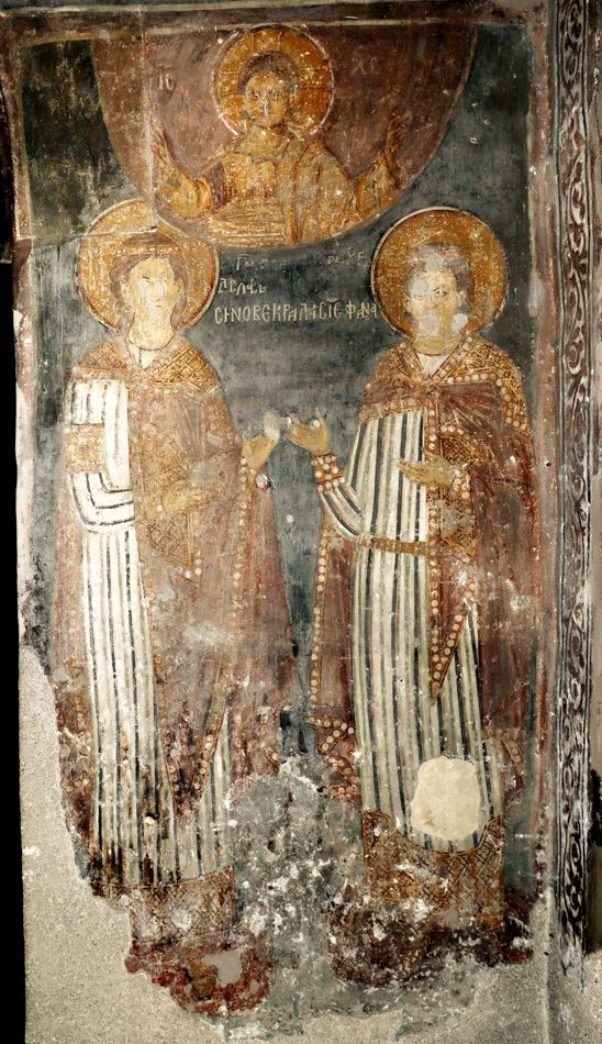 Принчеви Владислав и Урошиц у Цркви Светог Ахилија у Ариљу. Фотографија је власништво Фонда Благо.