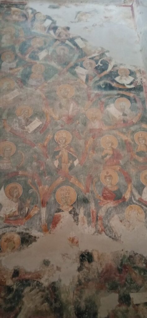 Фреске из Цркве Пресвете Богородице у Манастиру Матејчи. Аутор фотографије је Марко Матић.