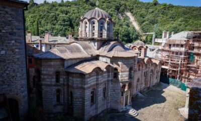 Црква Ваведења Пресвете Богородице у Манастиру Хиландару. Фотографије је преузета са фејсбук странице Министарства културе.