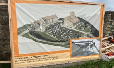 Будући изглед комплекса Цркве Светих апостола Петра и Павла у Старом раду. Фотографију порталу Српска средњовековна историја уступио читалац.